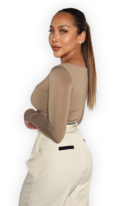 PATRICE DOUBLE LAYER LONGSLEEVE TOP