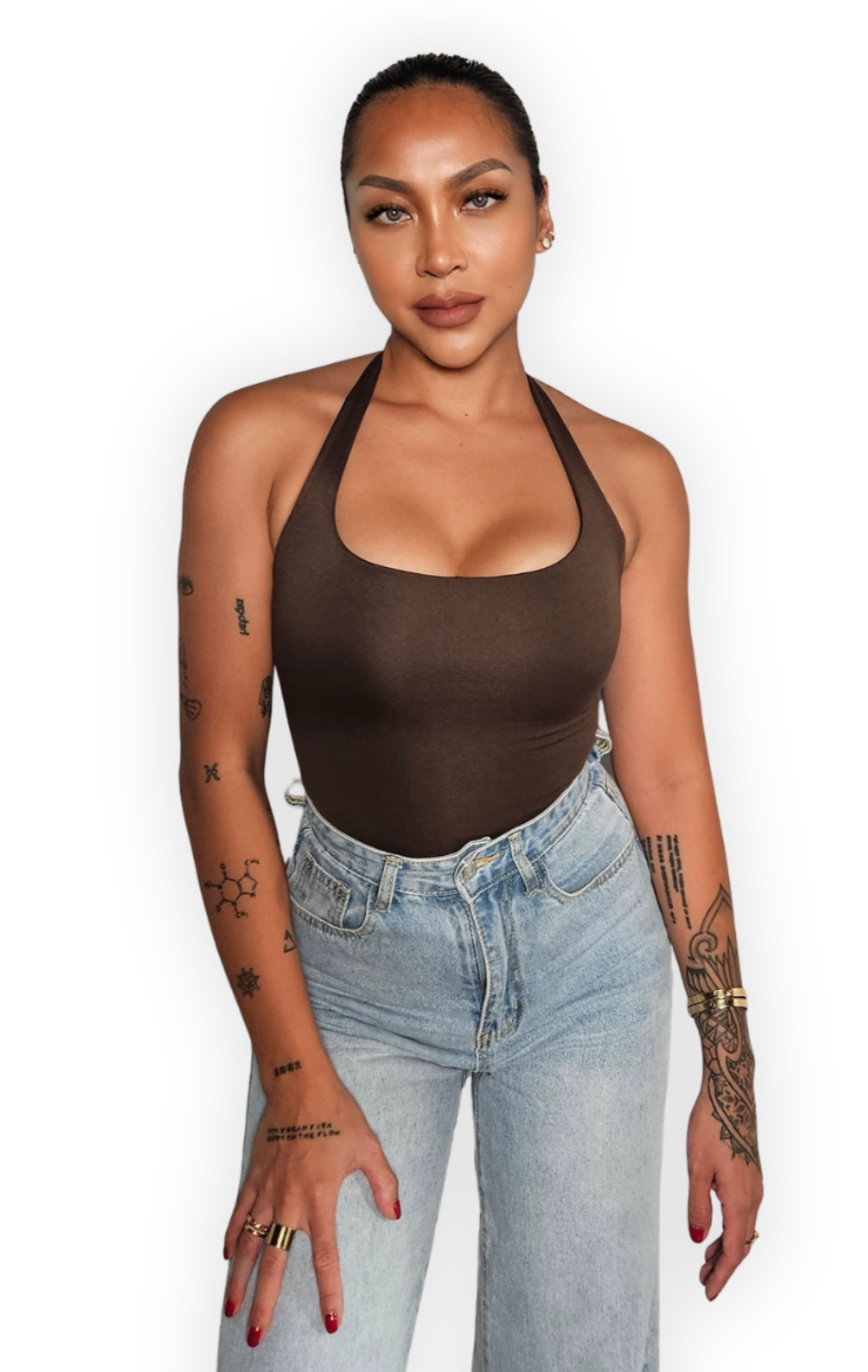 GENA DOUBLE LAYER BACKLESS TOP