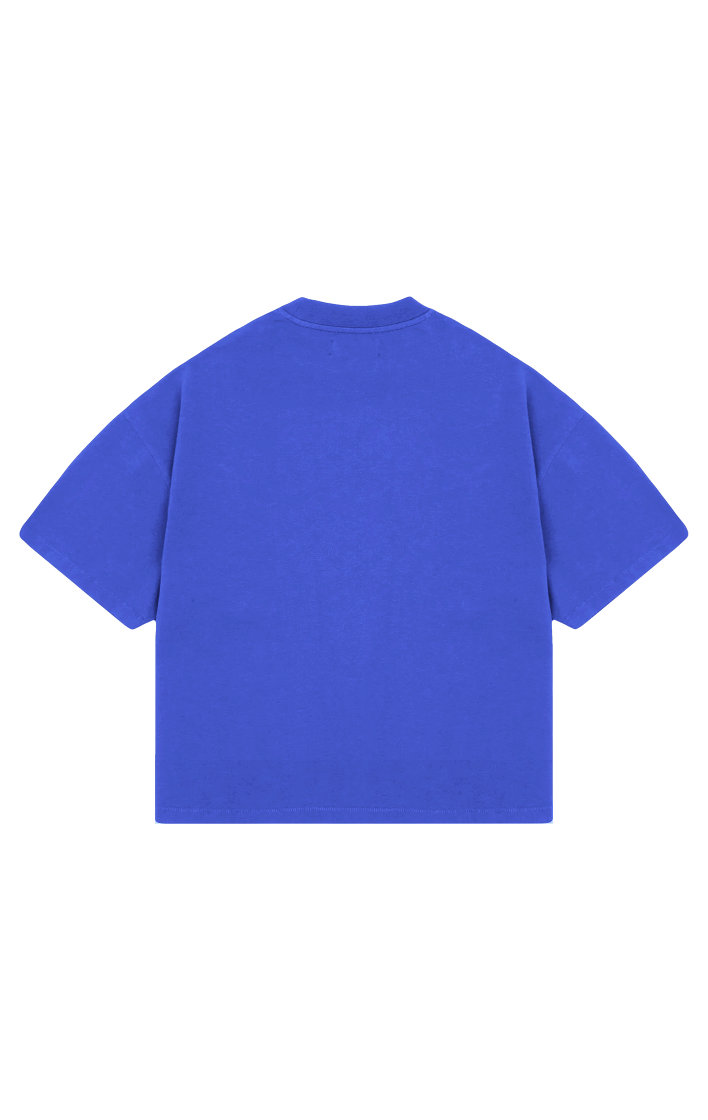 310GSM CROP OVERSIZE TEE - ROYAL BLUE