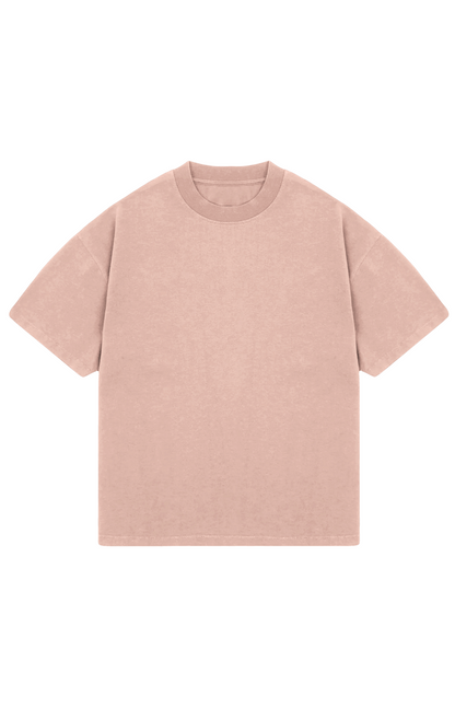 310 GSM OVERSIZE TEE - BLUSH PINK