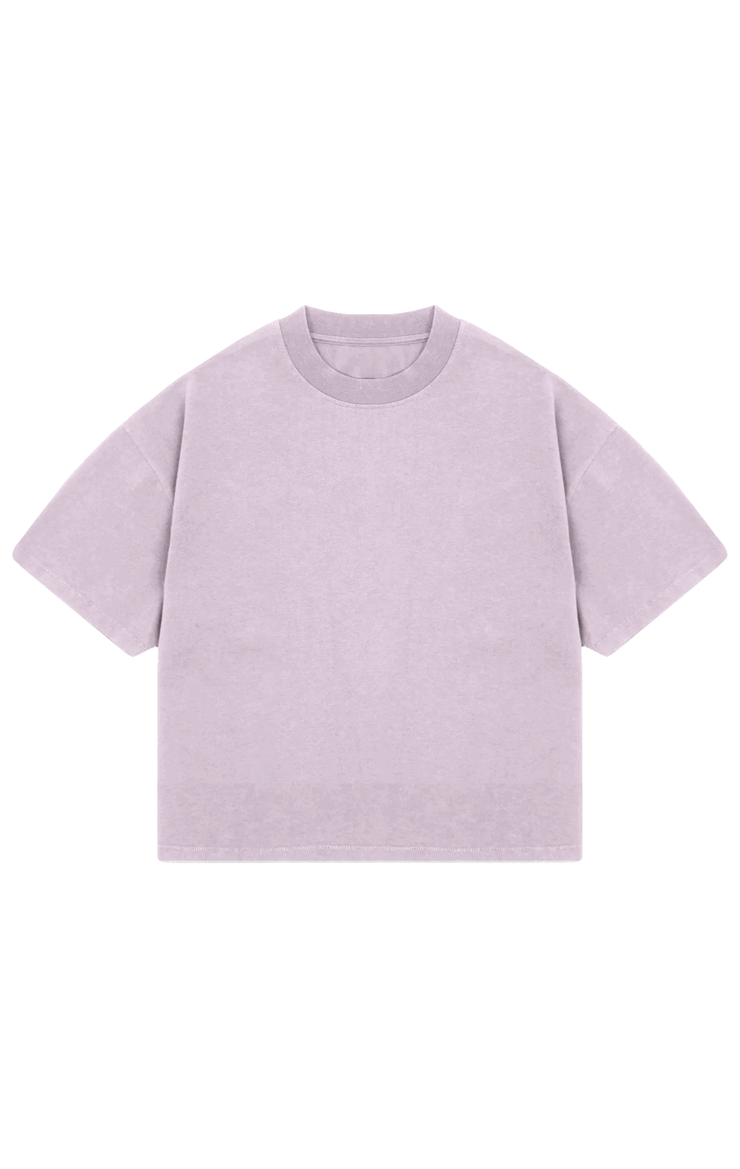 310GSM CROP OVERSIZE TEE- LILAC